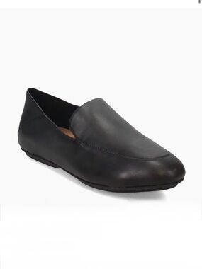 Fitflop Allegro Black Leather Flats Size 5
